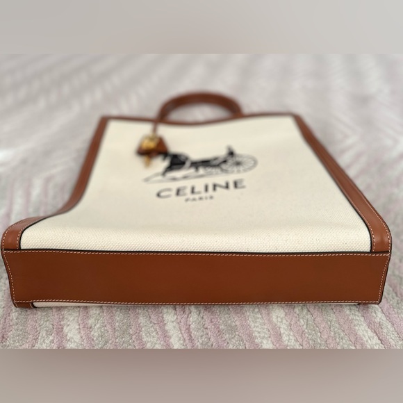 Celine Cabas canvas leather trim tote. New without tag. - Picture 5 of 9